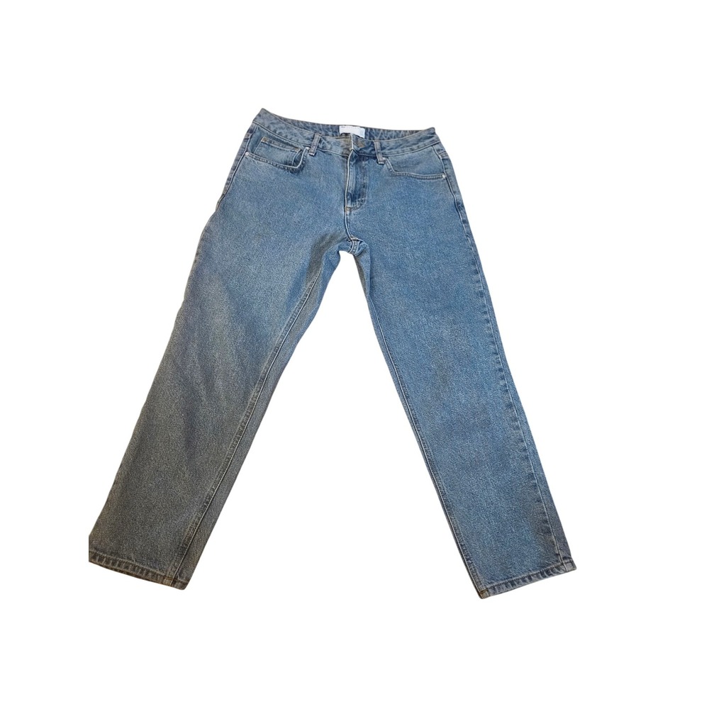 ASOS Design Women's Blue Denim Jeans Straight Leg 30x30 Casual‎